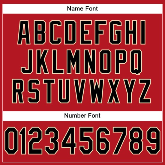 Rotes Mesh Schwarz-Creme Authentic Jersey Custom Football Rotes Mesh Schwarz-Creme Authentic Jersey Custom Football