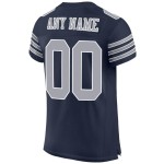 Navy Mesh Grau-Weiß Authentic Jersey Fußball Custom