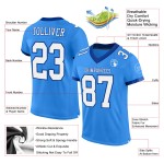 Jersey Mesh Fußball Custom Weiß-Royal Authentic Blau Pulver Jersey Mesh Fußball Custom Weiß-Royal Authentic Blau Pulver