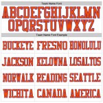 Weißes Fußballtrikot Authentic Mesh Lila-Orange Custom Weißes Fußballtrikot Authentic Mesh Lila-Orange Custom