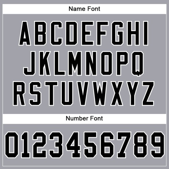 Trikot Light Football Custom Grau Authentic Mesh Schwarz-Weiß Trikot Light Football Custom Grau Authentic Mesh Schwarz-Weiß