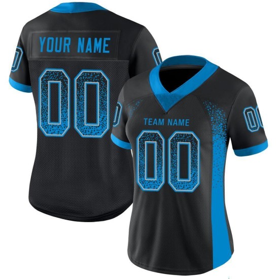 Black Panther Fashion Jersey Mesh Blau-Grau Drift Football Custom