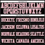 Schwarz Pink-Weiß Custom Medium Fußballtrikot Authentic Mesh