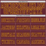 Football Authentic Custom Mesh Jersey Burgunderrot-Gold Burgunderrot Football Authentic Custom Mesh Jersey Burgunderrot-Gold Burgunderrot