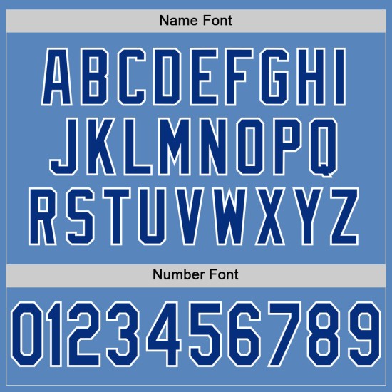 Mesh Football Hellblau Royal-Weiß Authentic Custom Trikot Mesh Football Hellblau Royal-Weiß Authentic Custom Trikot