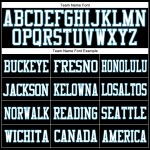 Authentisches Custom Football Jersey Schwarz Weiß-Panther Mesh Blau Authentisches Custom Football Jersey Schwarz Weiß-Panther Mesh Blau