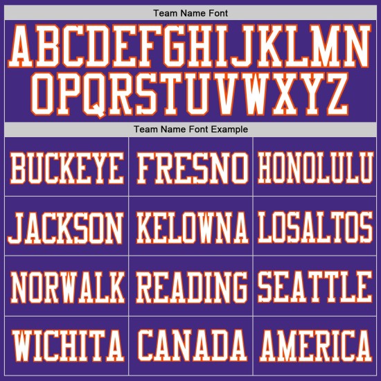 Lila Fußball Mesh Trikot Weiß-Orange Custom Authentic Lila Fußball Mesh Trikot Weiß-Orange Custom Authentic