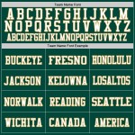 Jersey Authentic Mesh Football Gold Grün Custom Weiß-Old Jersey Authentic Mesh Football Gold Grün Custom Weiß-Old