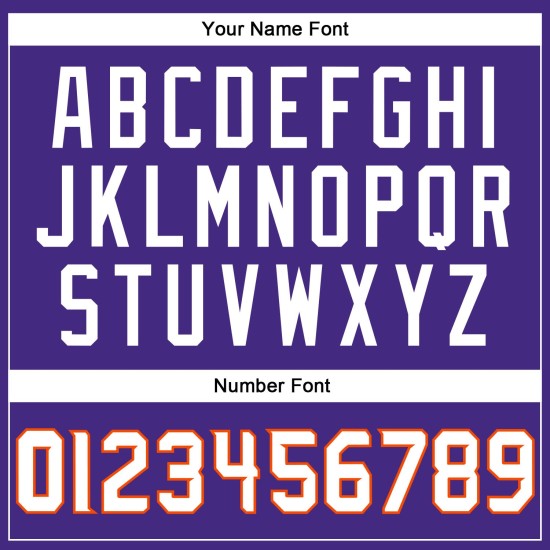 Lila Fußball Mesh Trikot Weiß-Orange Custom Authentic Lila Fußball Mesh Trikot Weiß-Orange Custom Authentic