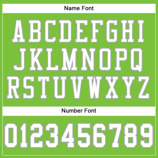 Weiß-Grau Jersey Grün Fußball Custom Authentic Neon Mesh