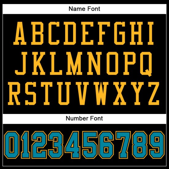 Schwarzes Trikot Teal-Gold Mesh Football Authentic Custom Schwarzes Trikot Teal-Gold Mesh Football Authentic Custom