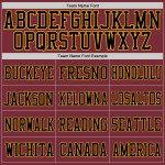 Burgunder Schwarz-Gold Authentic Custom Fußballtrikot Mesh Burgunder Schwarz-Gold Authentic Custom Fußballtrikot Mesh