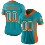 Orange-Weiß Fashion Custom Fußball Drift Mesh Jersey Aqua Orange-Weiß Fashion Custom Fußball Drift Mesh Jersey Aqua