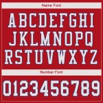 Rotes authentisches Trikot, weiß-königsblauer Custom Mesh-Fußball