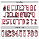 Jersey Mesh Pink-Schwarz Custom Football Authentic Weiß Medium