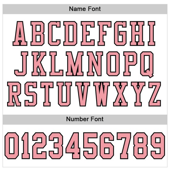 Jersey Mesh Pink-Schwarz Custom Football Authentic Weiß Medium