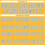 Fußball Custom Mesh Authentic Blau-Weiß Hellgold Trikot