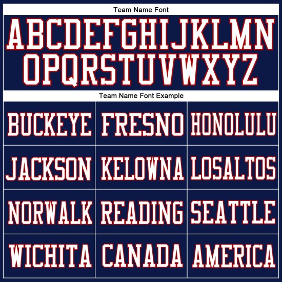 Weiß-Rotes Authentic Mesh-Trikot Custom Navy Football Weiß-Rotes Authentic Mesh-Trikot Custom Navy Football