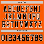 Trikot Custom Schwarz-Weiß Fußball Authentic Mesh Orange Trikot Custom Schwarz-Weiß Fußball Authentic Mesh Orange