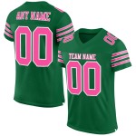 Kelly Authentic Football Grün Pink-Weiß Mesh Trikot Custom Kelly Authentic Football Grün Pink-Weiß Mesh Trikot Custom