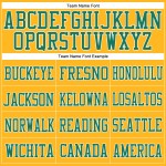 Authentisches, individuell gestaltetes grün-weißes Kelly Gold-Footballtrikot aus Mesh