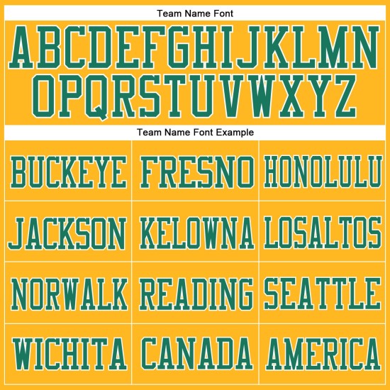 Authentisches, individuell gestaltetes grün-weißes Kelly Gold-Footballtrikot aus Mesh