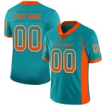 Orange-Weiß Fashion Custom Fußball Drift Mesh Jersey Aqua Orange-Weiß Fashion Custom Fußball Drift Mesh Jersey Aqua