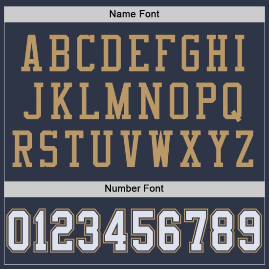 Authentisches Navy Weiß-Altgold Throwback Football Jersey Mesh Custom