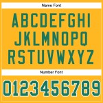 Authentisches, individuell gestaltetes grün-weißes Kelly Gold-Footballtrikot aus Mesh