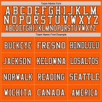 Trikot Custom Schwarz-Weiß Fußball Authentic Mesh Orange Trikot Custom Schwarz-Weiß Fußball Authentic Mesh Orange