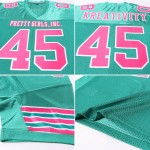 Kelly Authentic Football Grün Pink-Weiß Mesh Trikot Custom Kelly Authentic Football Grün Pink-Weiß Mesh Trikot Custom