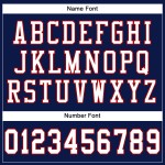 Weiß-Rotes Authentic Mesh-Trikot Custom Navy Football Weiß-Rotes Authentic Mesh-Trikot Custom Navy Football