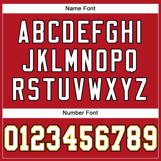 Weiß-Gold Rot Trikot Custom Football Mesh Authentic Weiß-Gold Rot Trikot Custom Football Mesh Authentic