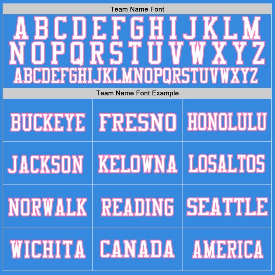 Jersey Blau Pulver Mesh Fußball Rosa-Weiß Authentic Custom Jersey Blau Pulver Mesh Fußball Rosa-Weiß Authentic Custom