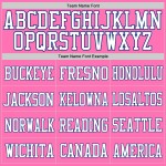 Pink Custom Authentic Mesh Fußballtrikot Weiß-Royal