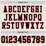 Custom Authentic Fußballtrikot Mesh Schwarz-Rot Creme