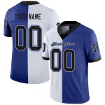 Fashion Jersey Split Custom Schwarz-Weiß Mesh Royal Football