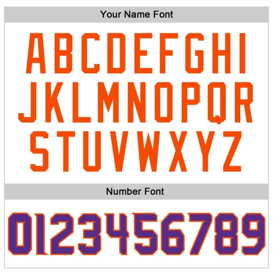 Weißes Fußballtrikot Authentic Mesh Lila-Orange Custom Weißes Fußballtrikot Authentic Mesh Lila-Orange Custom