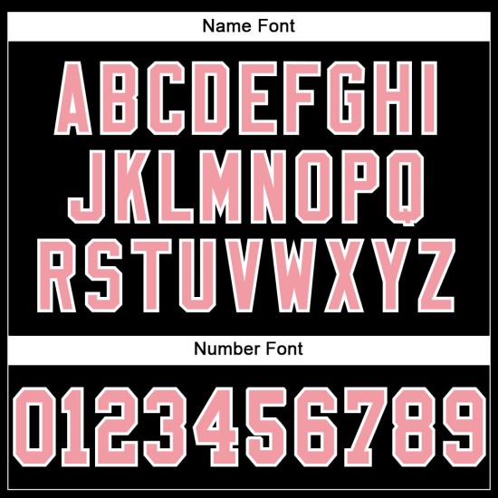 Schwarz Pink-Weiß Custom Medium Fußballtrikot Authentic Mesh